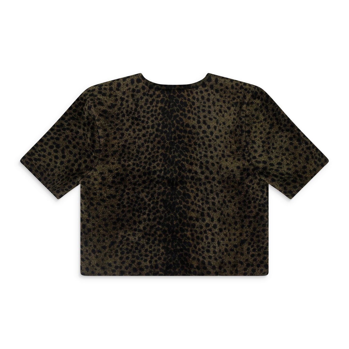 BLACK/GOLD CROP T-SHIRT
