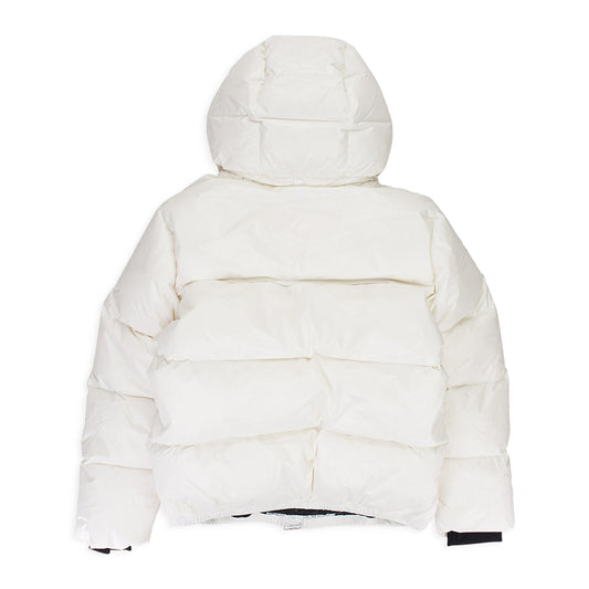 White Nylon Puffer Jacket
