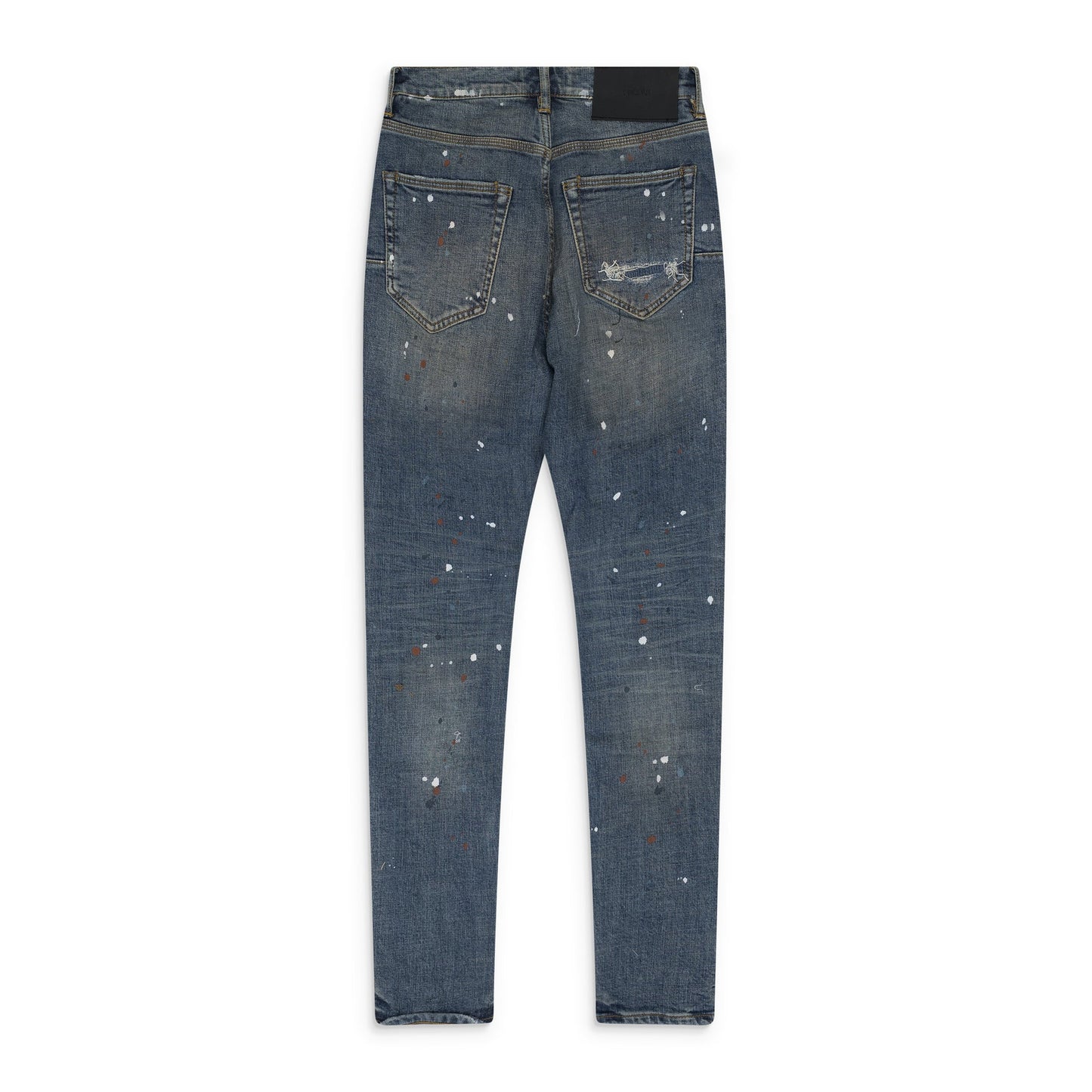 Indigo Paint Splatter P001 Jeans