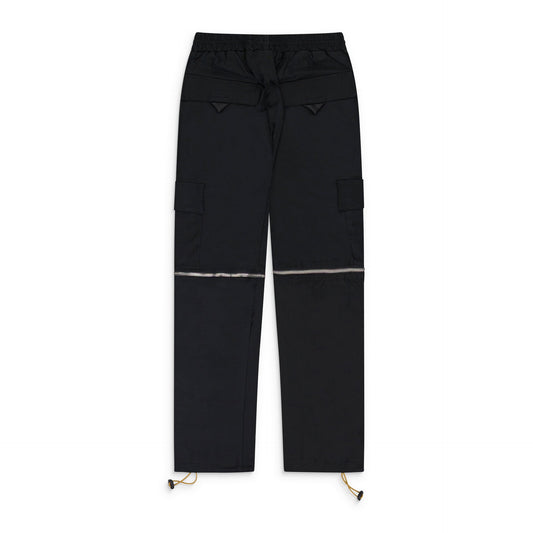 Black Half Zip Cargo Pants