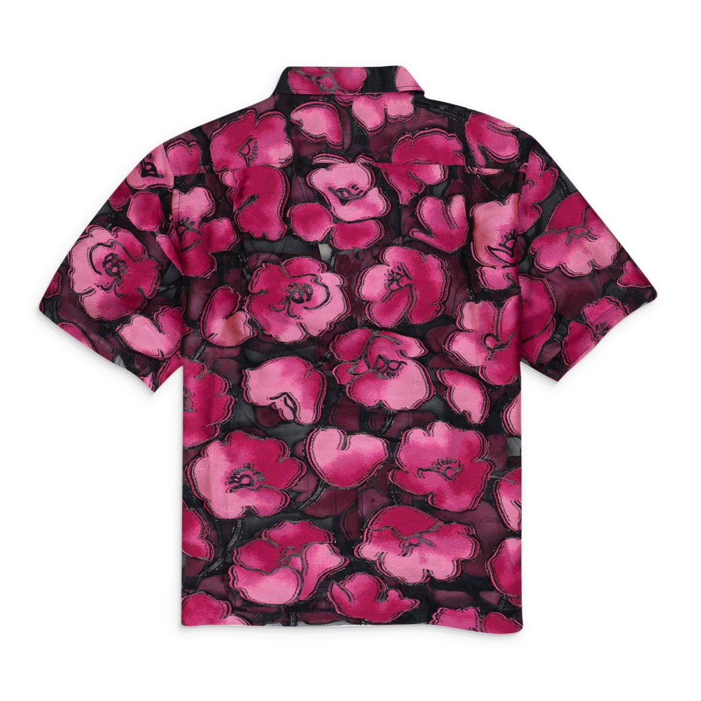 Pink Floral Camp Shirt