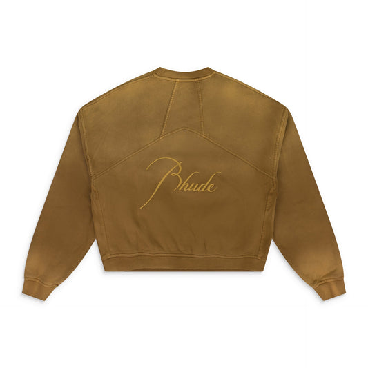 Camel Script Logo Crewneck