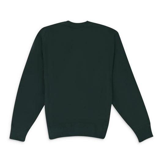 Green Houndstooth Applique Crewneck Sweatshirt