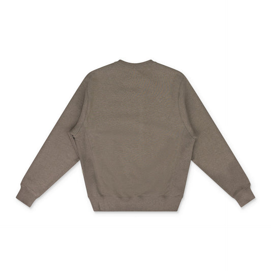 Brown Melange Uniform Crewneck Sweatshirt