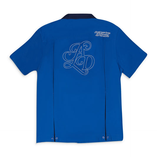 Blue SS Bowling Shirt