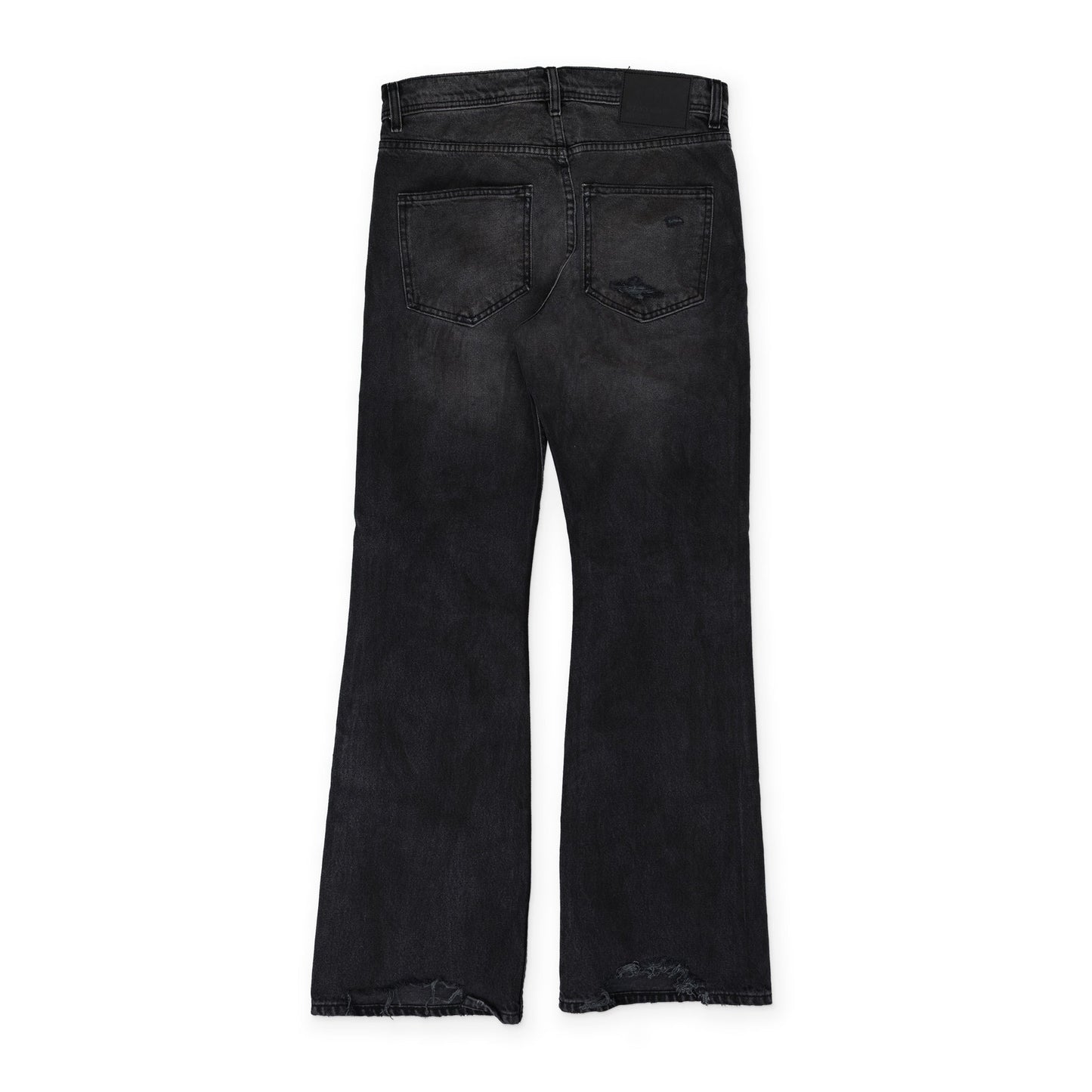 Black Wider Flare Leg Jeans