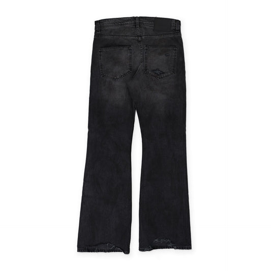 Black Wider Flare Leg Jeans