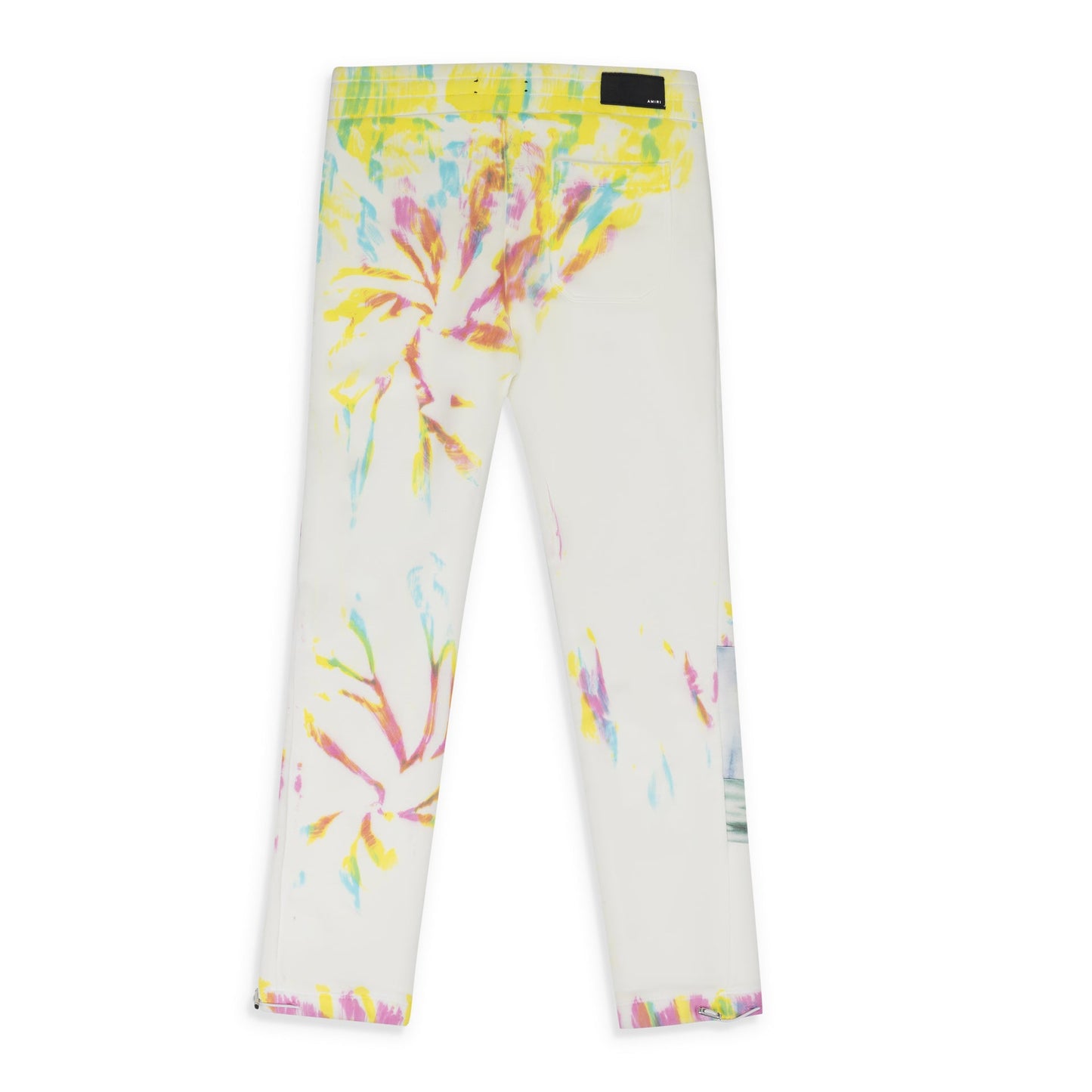 Multicolor Tie Dye Art Patch Sweatpants