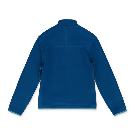 Blue Low Pile Full Zip Fleece Jacket