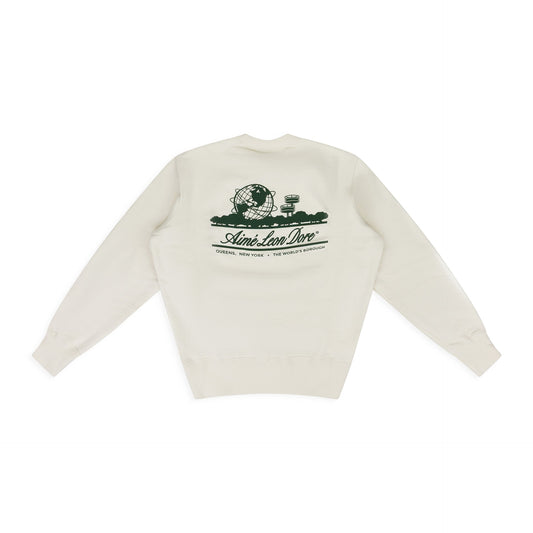 White Unisphere Crewneck Sweatshirt