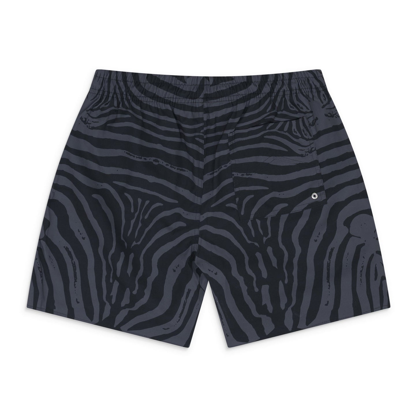 Black / Grey Zebra Swim Trunk