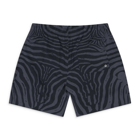 Black / Grey Zebra Swim Trunk