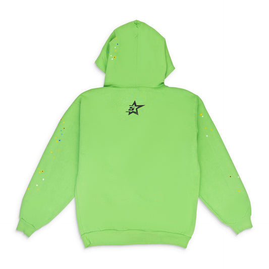 Green Slime Green Rhinestone Punk V2 Hoodie