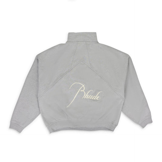 Gray Script Logo Quarter Zip