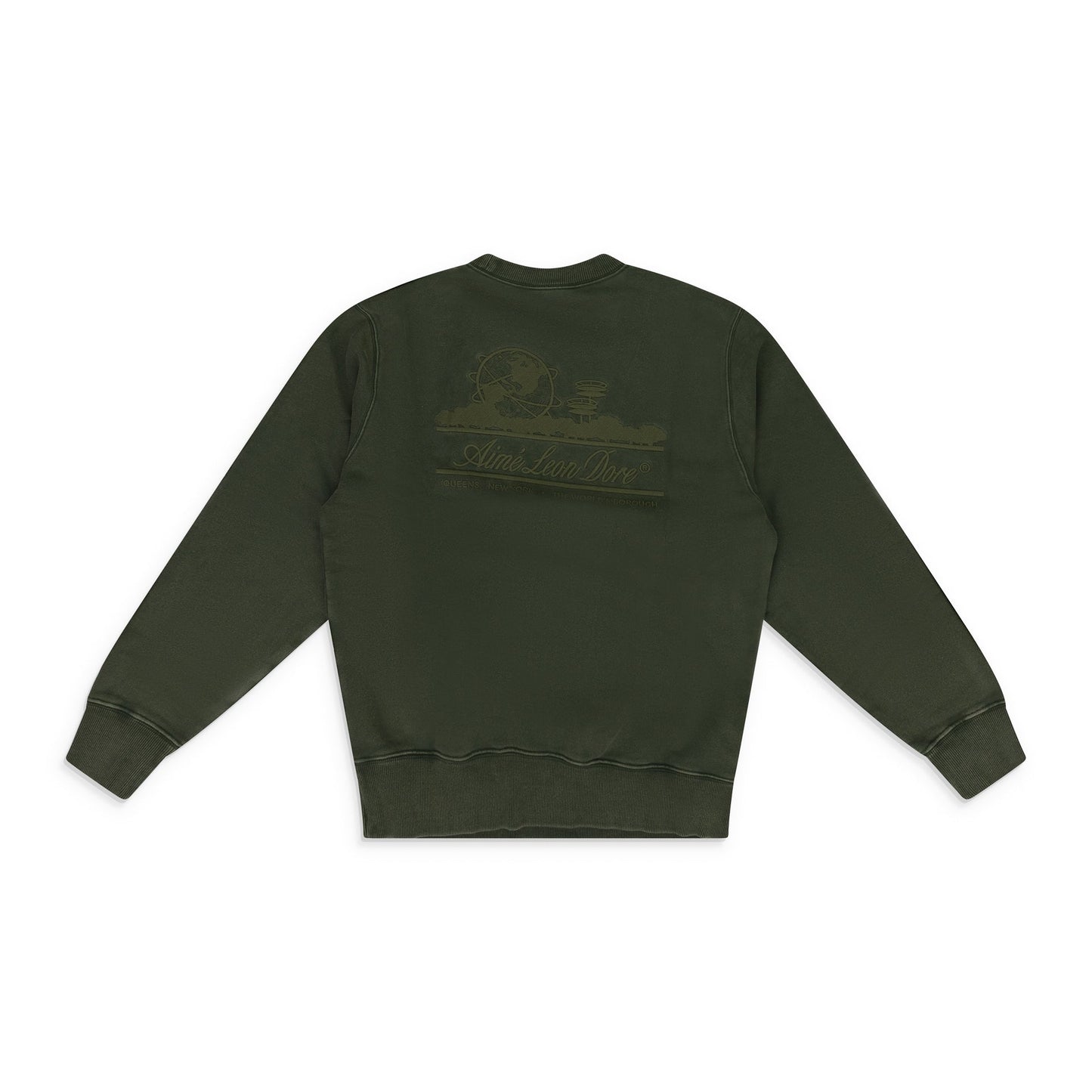Green Tonal Unisphere Crewneck Sweatshirt