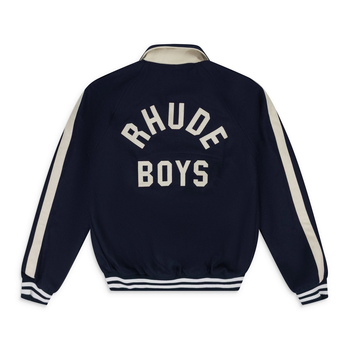 Navy Rhude Boys Signature Bomber