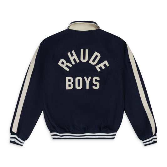 Navy Rhude Boys Signature Bomber