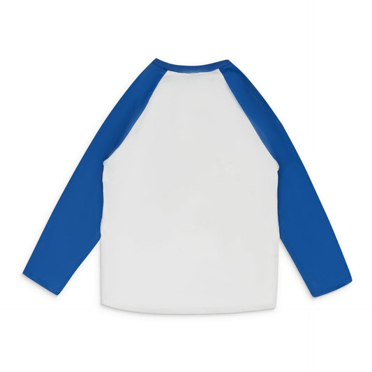 Blue Women Graphic L/S T-Shirt