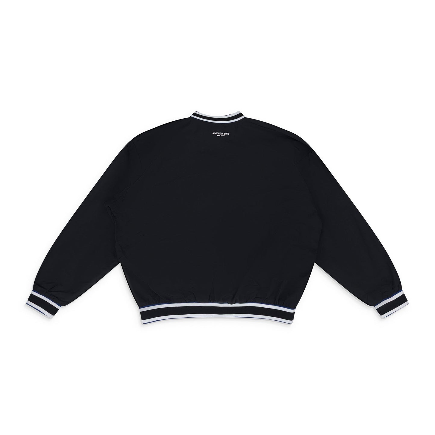 Black Mets V-Neck Windbreaker