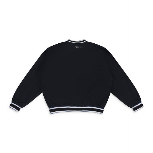 Black Mets V-Neck Windbreaker