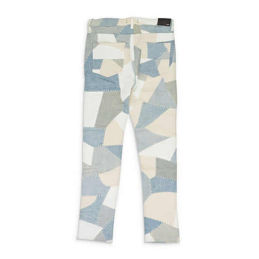 Alabaster Denim Patchwork Skinny Jeans
