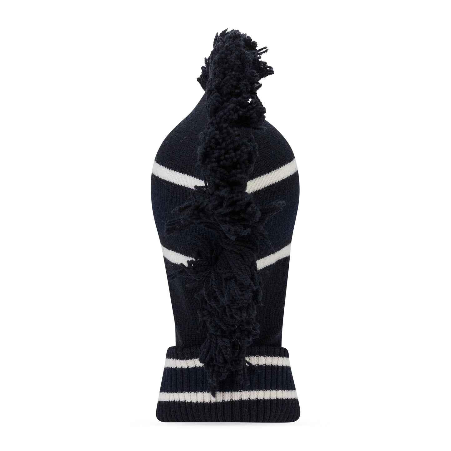 Blue Ambush Fringe Knit Balaclava