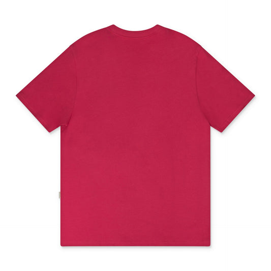 Pink SS Stacked Logo Tee