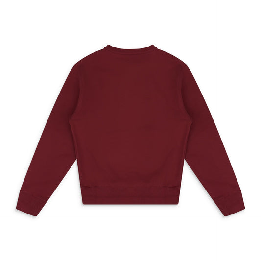 Red Engraved Crewneck