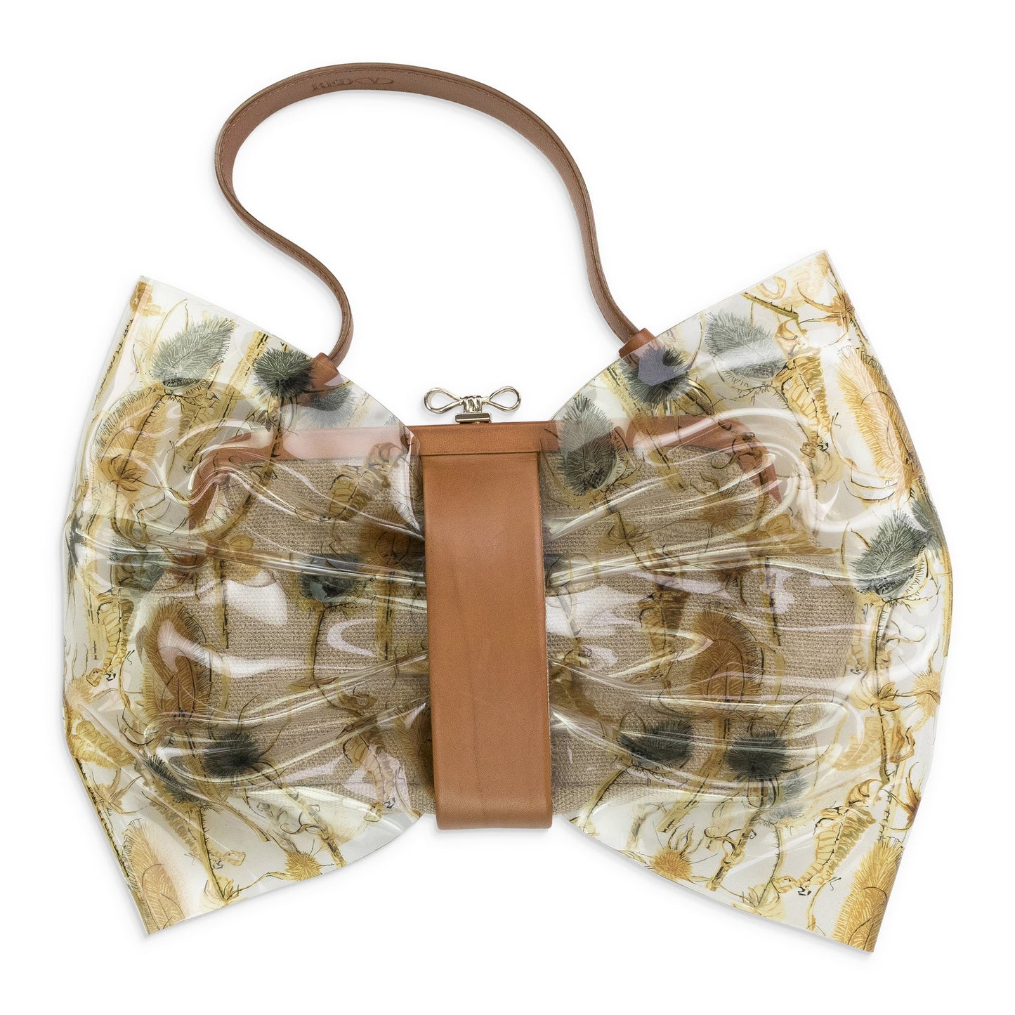 CLEAR/BROWN CLEAR PVC SINGLE SHOULDER BAG