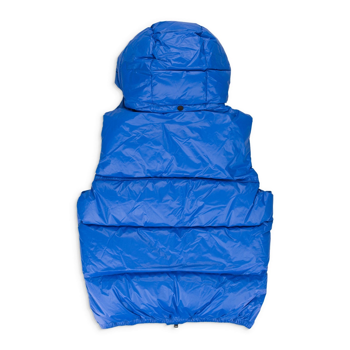Blue Nylon Puffer Vest