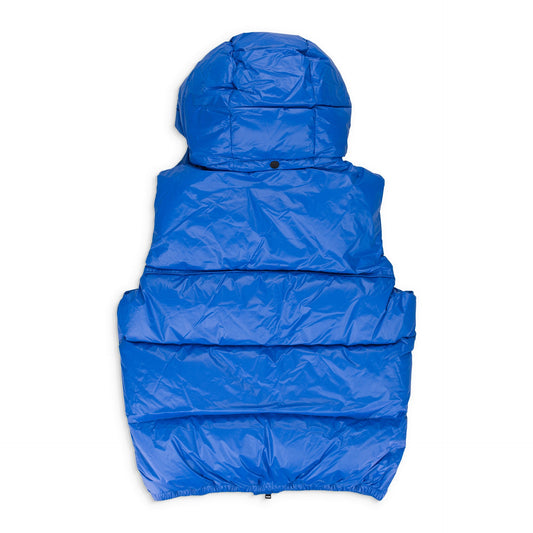 Blue Nylon Puffer Vest