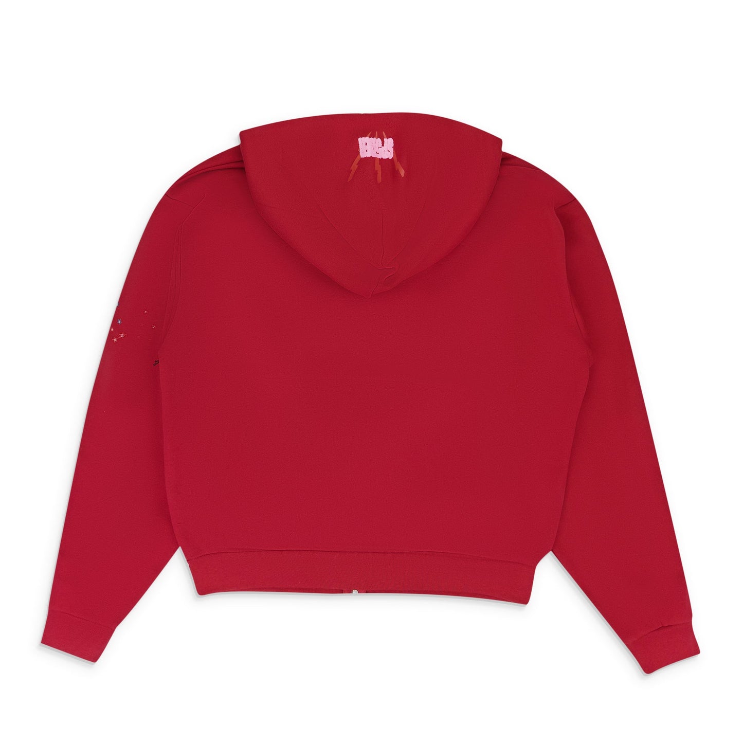Red Angel Number Zip Hoodie