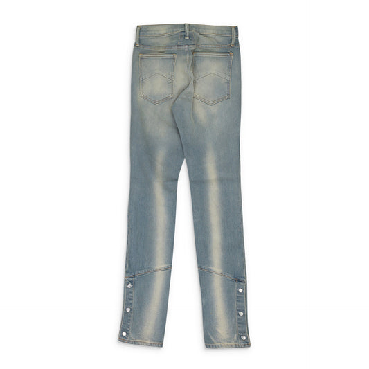 Blue / Yellow Straight-Fit Jeans