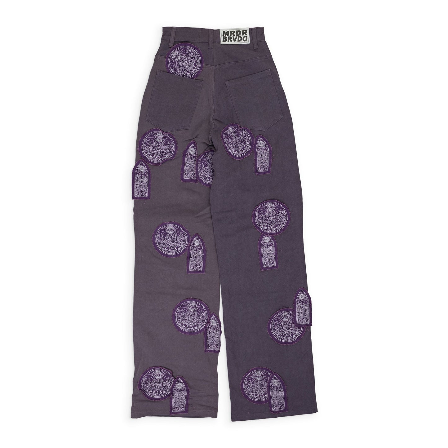 Purple Dual Patch Pocket Cargo Pants