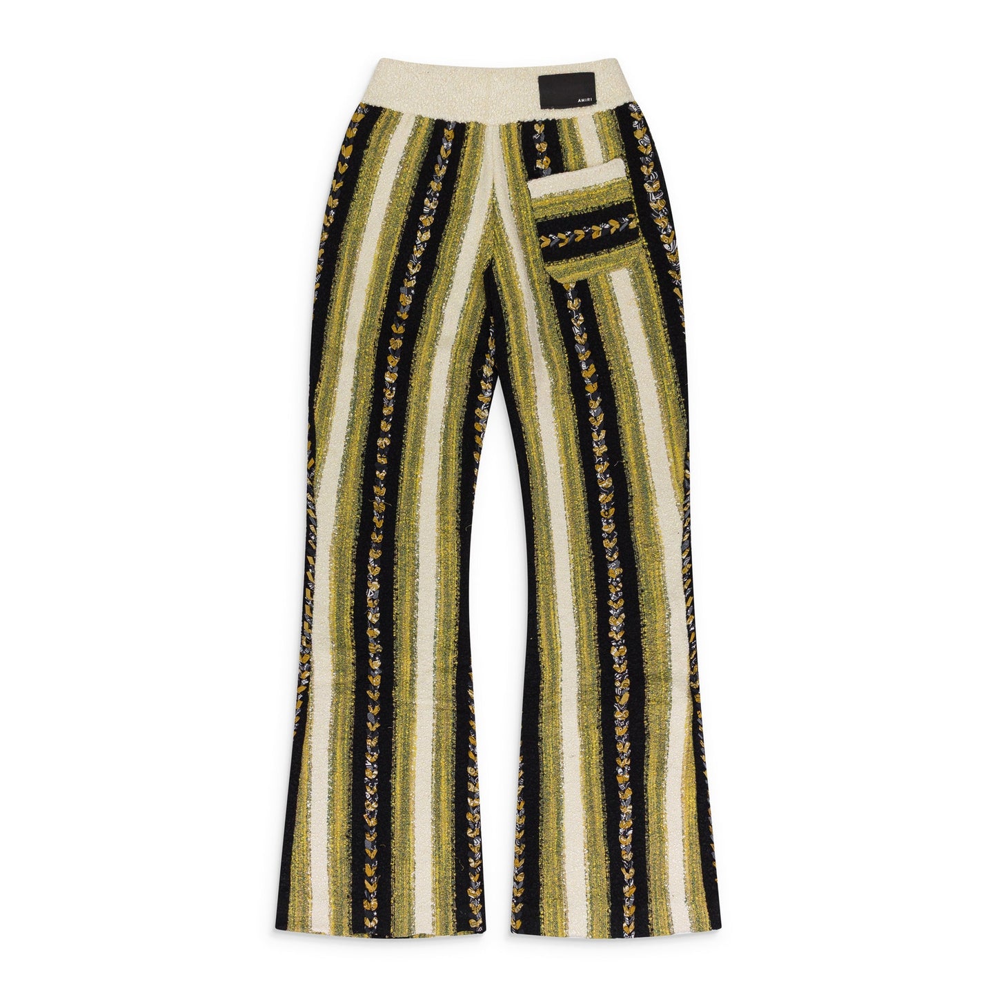Yellow Braided Bandana Stripe Pant