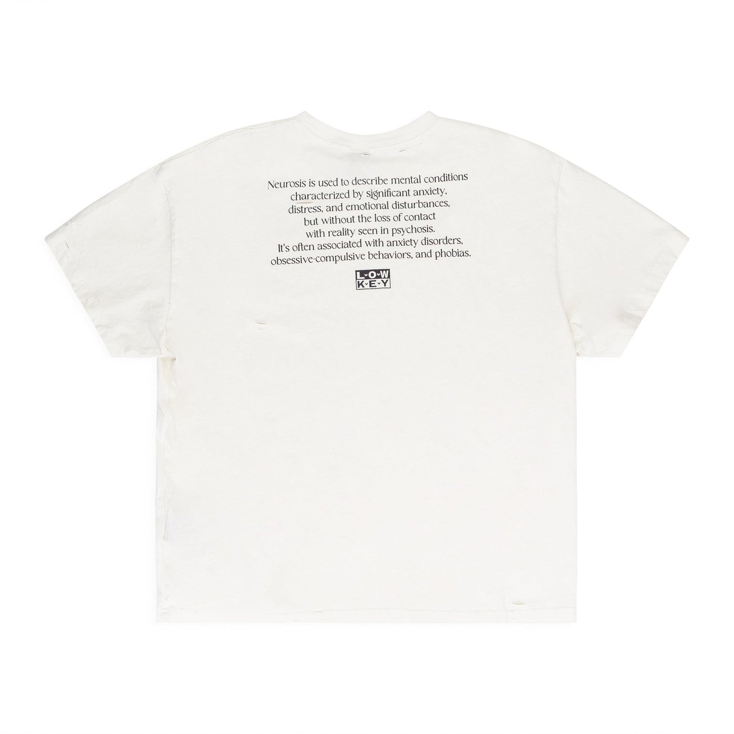 White Neurosis Distressed T Shirt