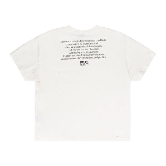 White Neurosis Distressed T Shirt