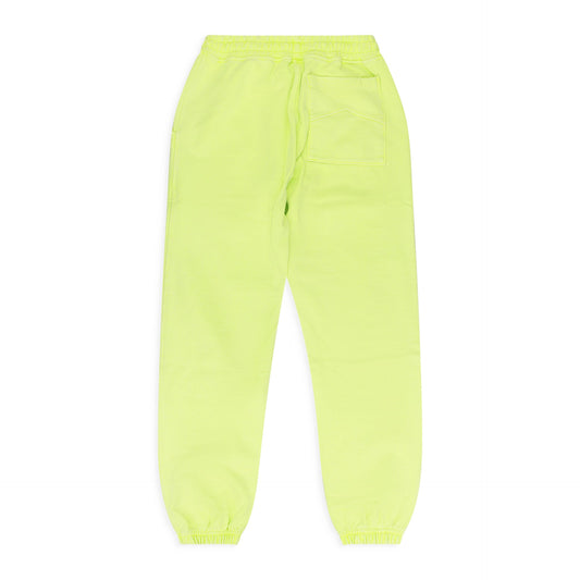 Neon Green Script Logo Terry Sweatpants