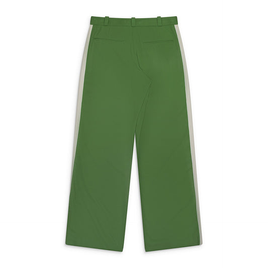 Green Ahluwalia Grove Wide Leg Trouser Green