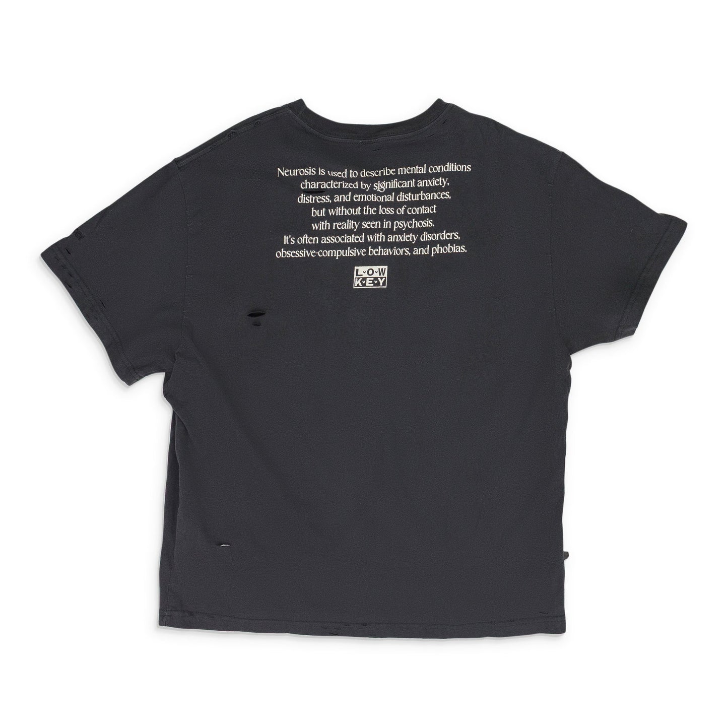 Black Neurosis Distressed T Shirt