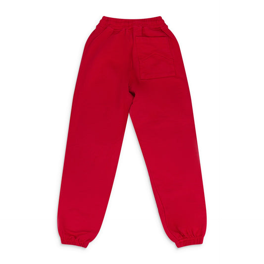Red Script Logo Terry Sweatpants