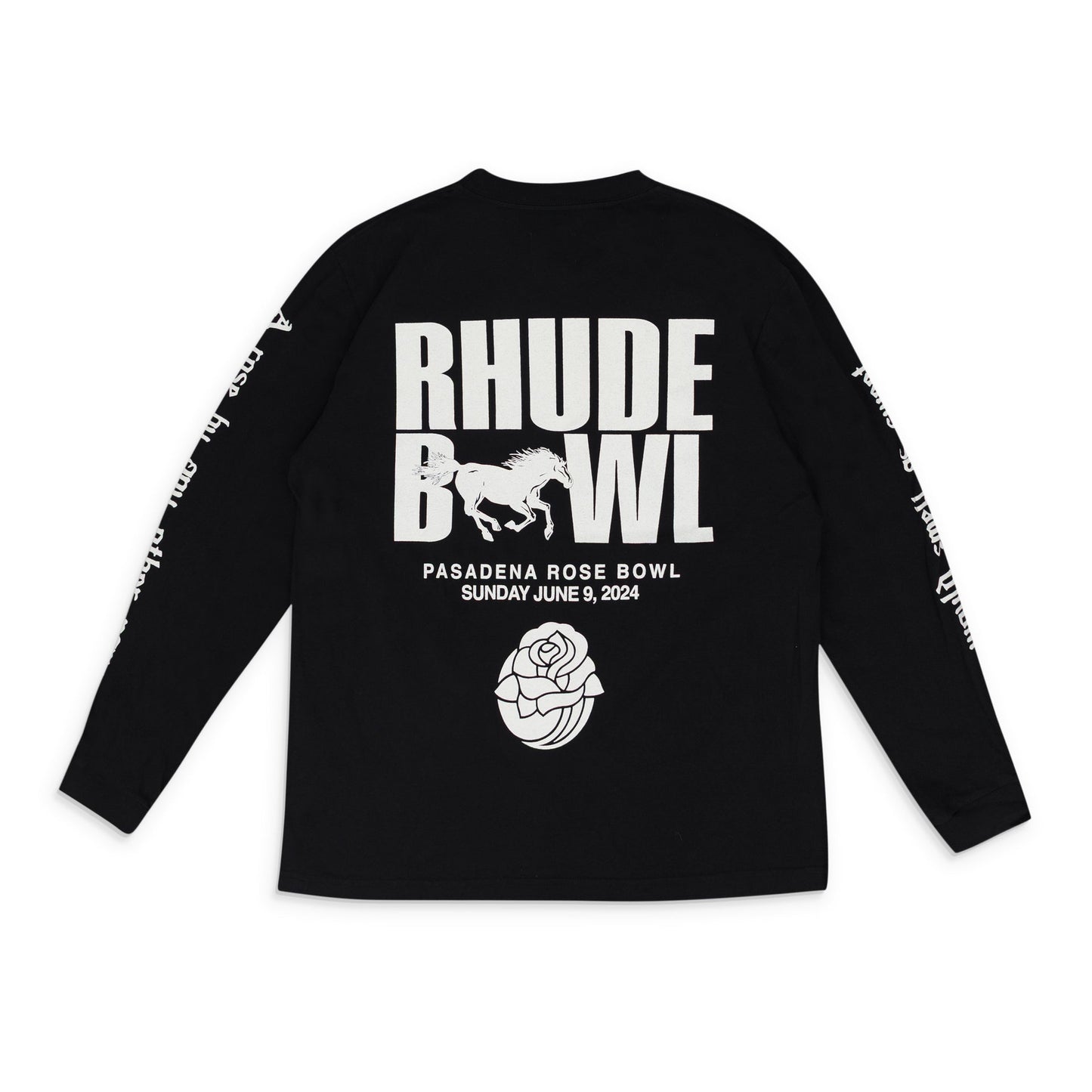 Black Rhude Bowl L/S T-Shirt