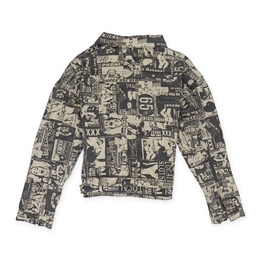 Beige Printed Jacket