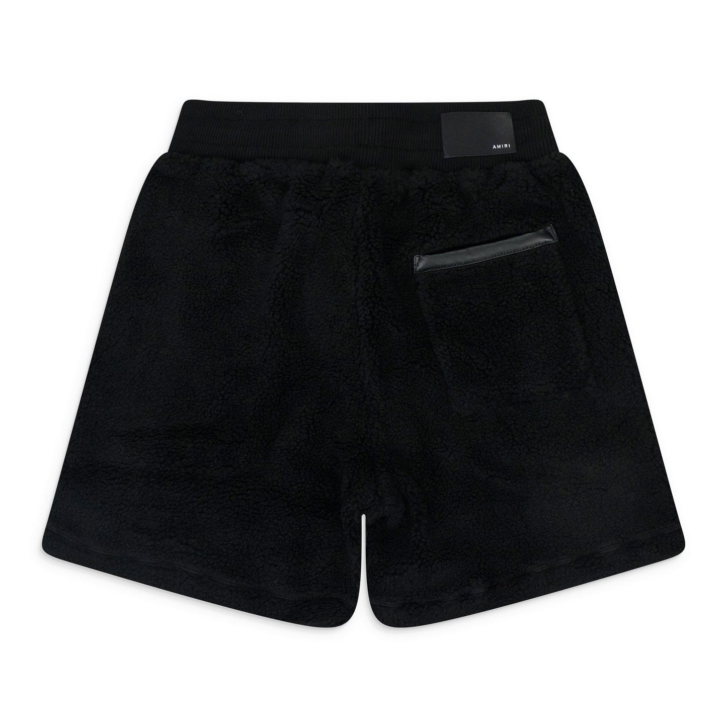 Black Polar Fleece Shorts