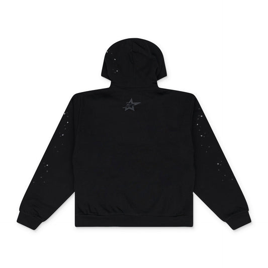 Black Rhinestone Punk V2 Hoodie