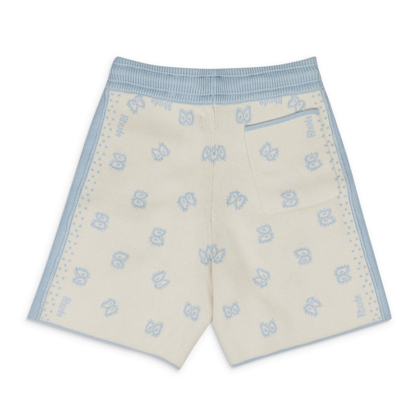 Blue Cashmere Knit Shorts