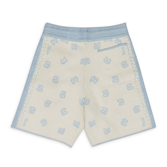 Blue Cashmere Knit Shorts