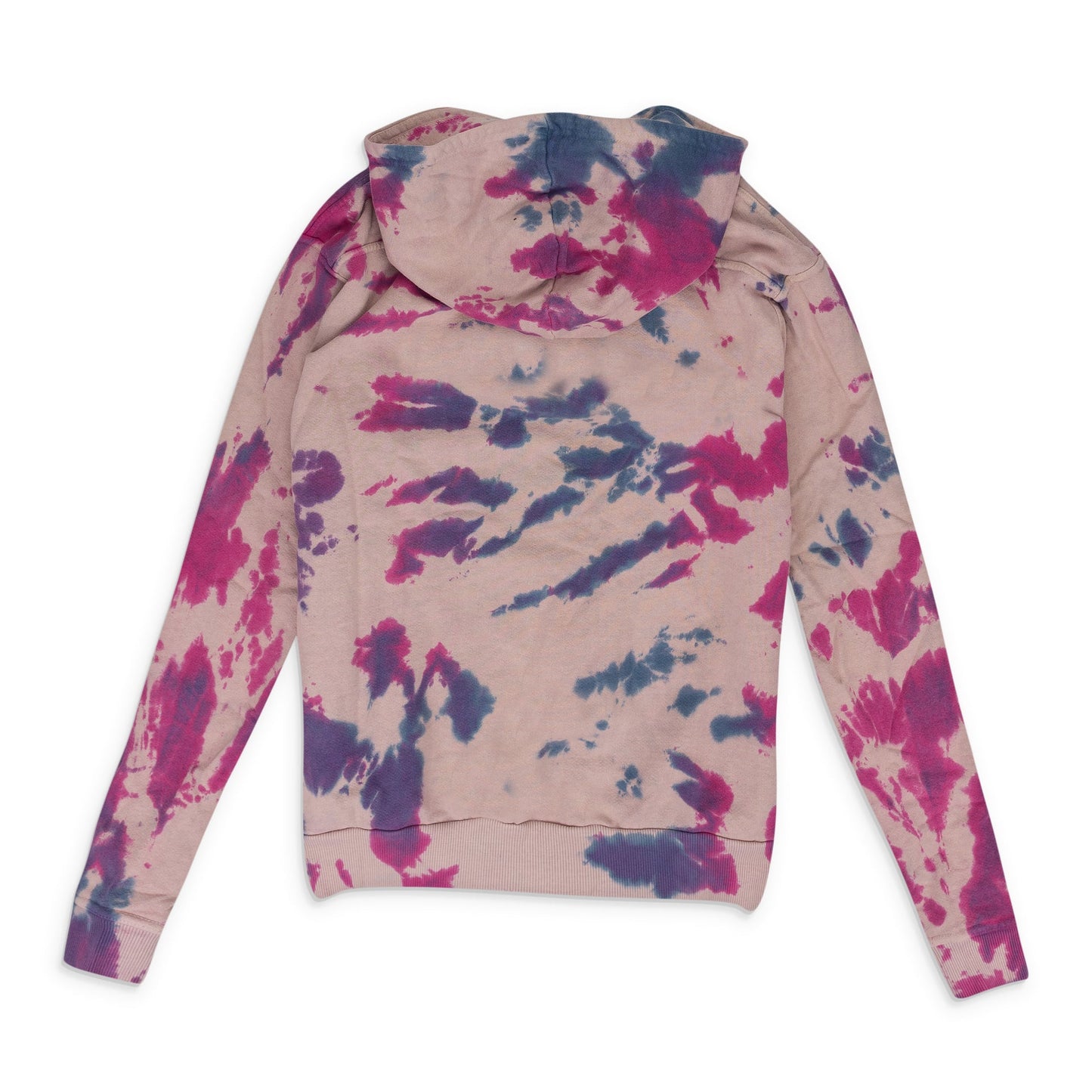 Pink Peach Tie Dye Zip-UP Hoodie