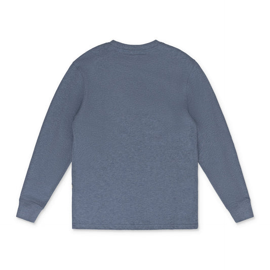 Blue LS Melange Uniform Tee