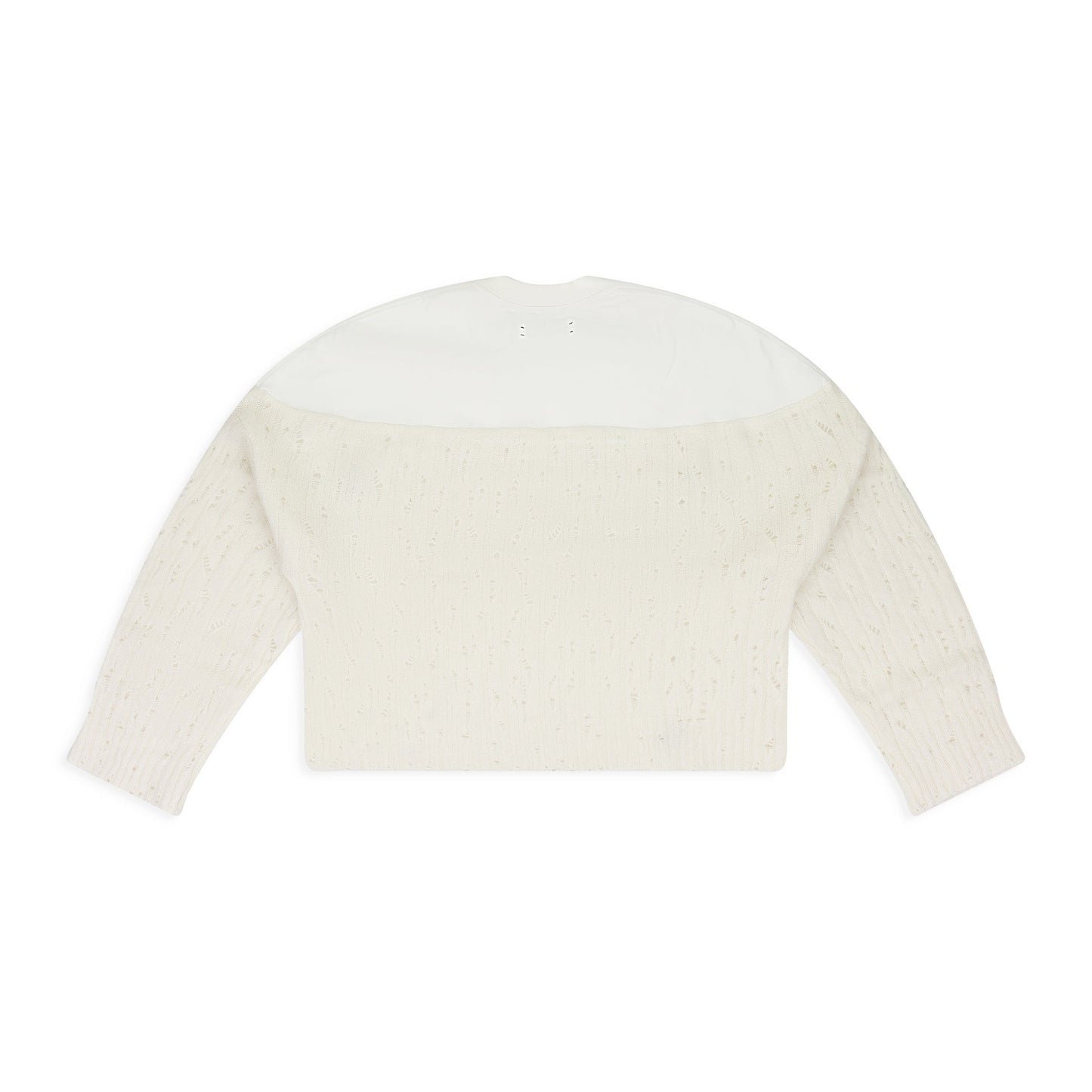 Cream Drop Needle Crewneck
